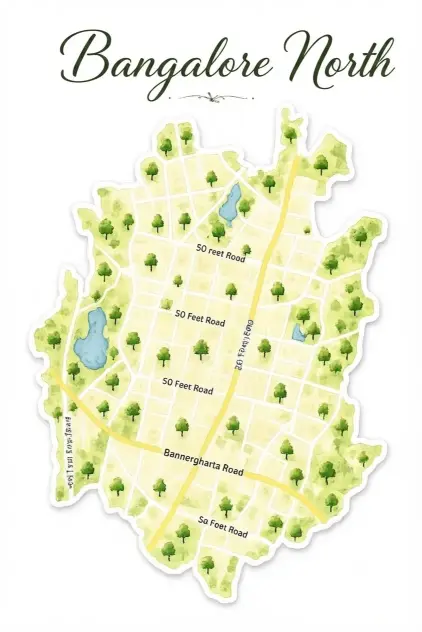 north bangalore map image